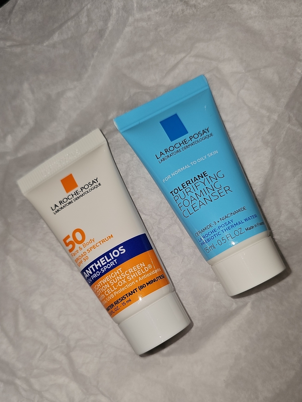 Toleriane Purifying Foaming Cleanser & Anthelios SPF 50 Sunscreen Duo